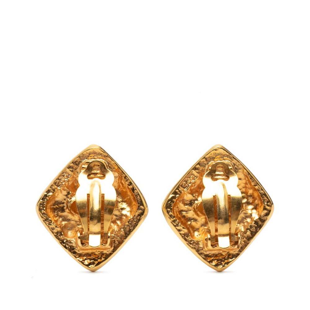 Chanel Cc Logo Clip-On Earrings Metal #246973C65B - Picture 2 of 3